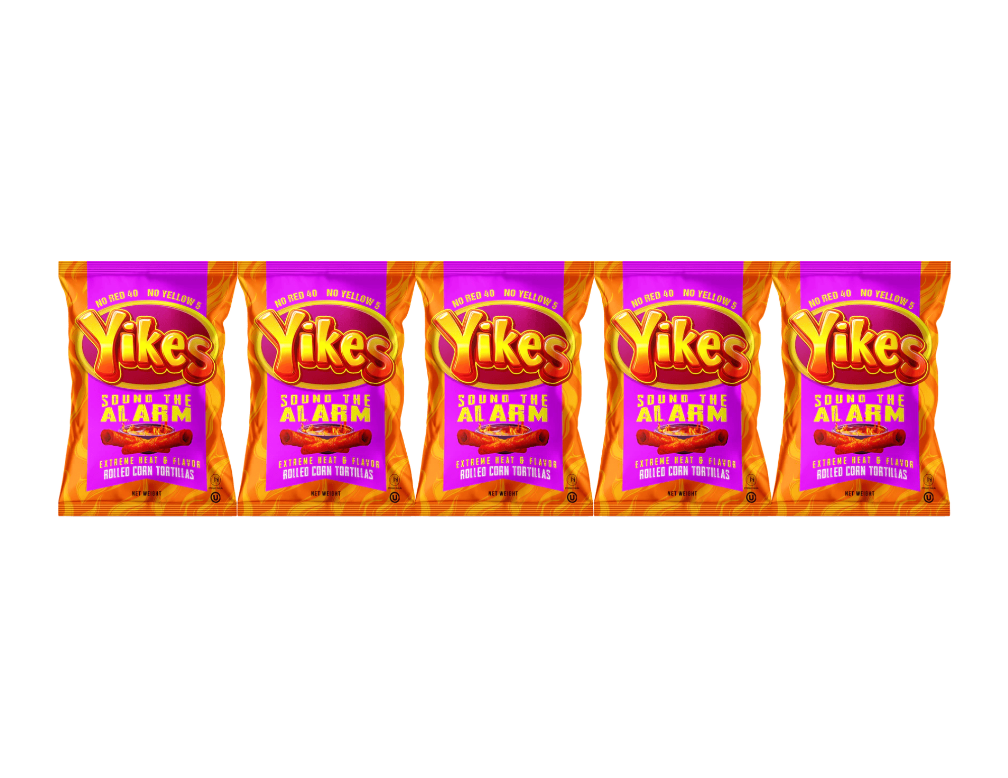 Yikes Sound The Alarm Chips – Extra Hot Spicy Snack, 4oz (5-Pack)