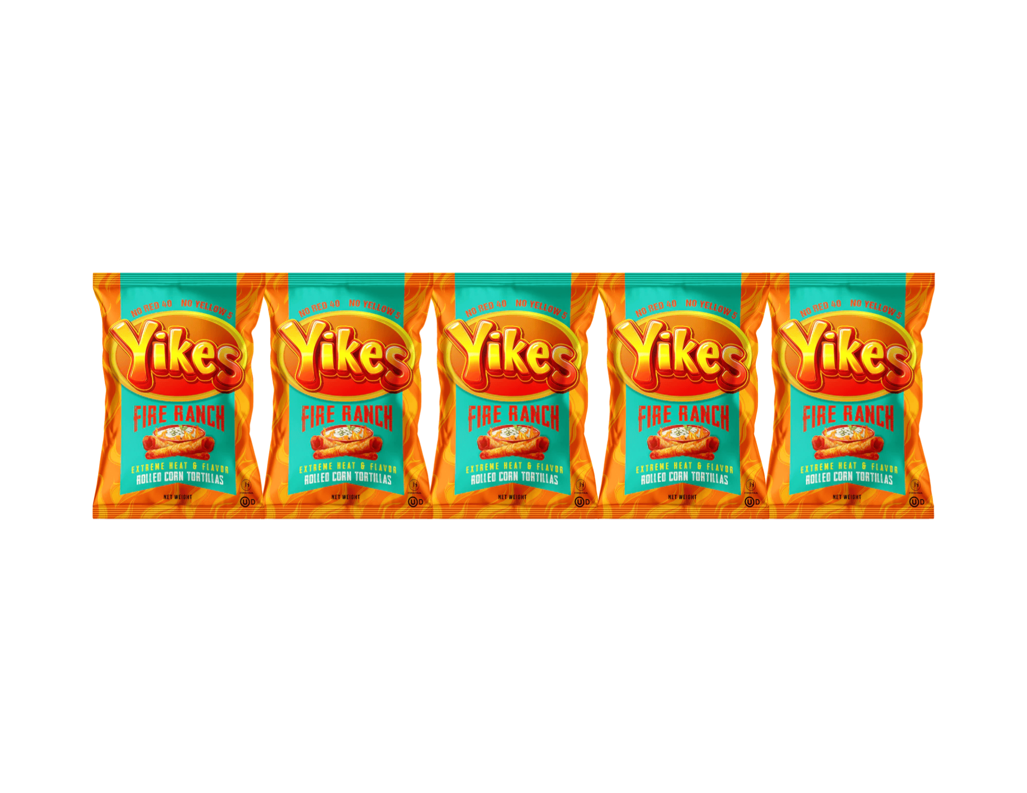 Yikes Fire Ranch – Spicy Ranch Snack, 4oz (5-Pack)