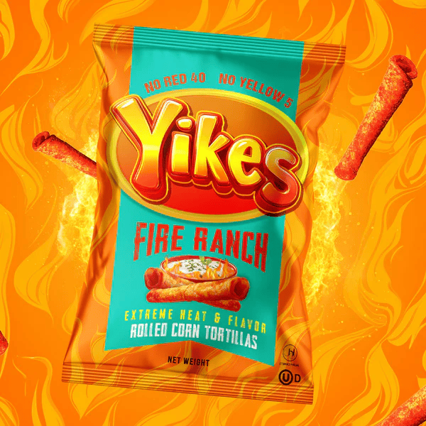 Yikes Fire Ranch – Spicy Ranch Snack, 4oz Bag