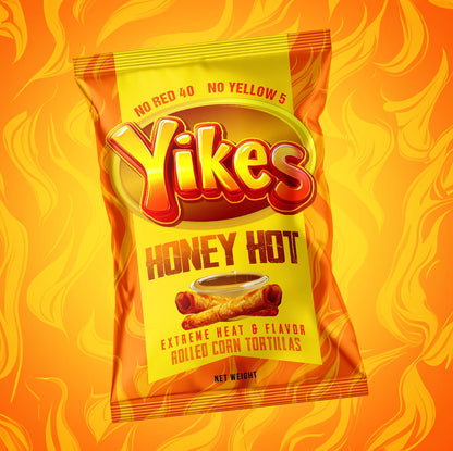 Yikes Honey Hot Chips – Honey Heat Snack, 4oz Bag