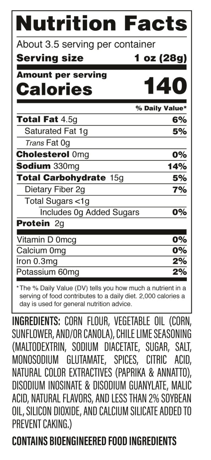 Yikes Chile Limón Chips – Spicy Chili Lime Snack, 4oz Bag