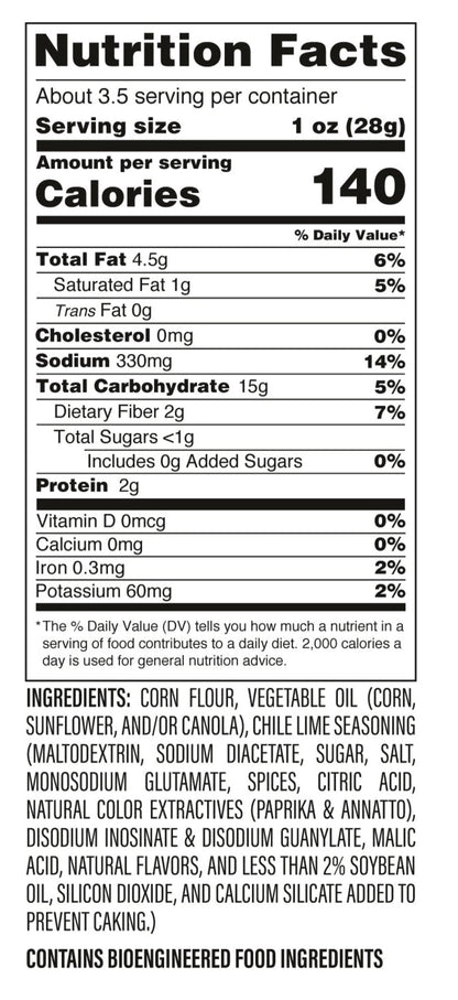 Yikes Chile Limón Chips – Spicy Chili Lime Snack, 4oz Bags (Case of 10)