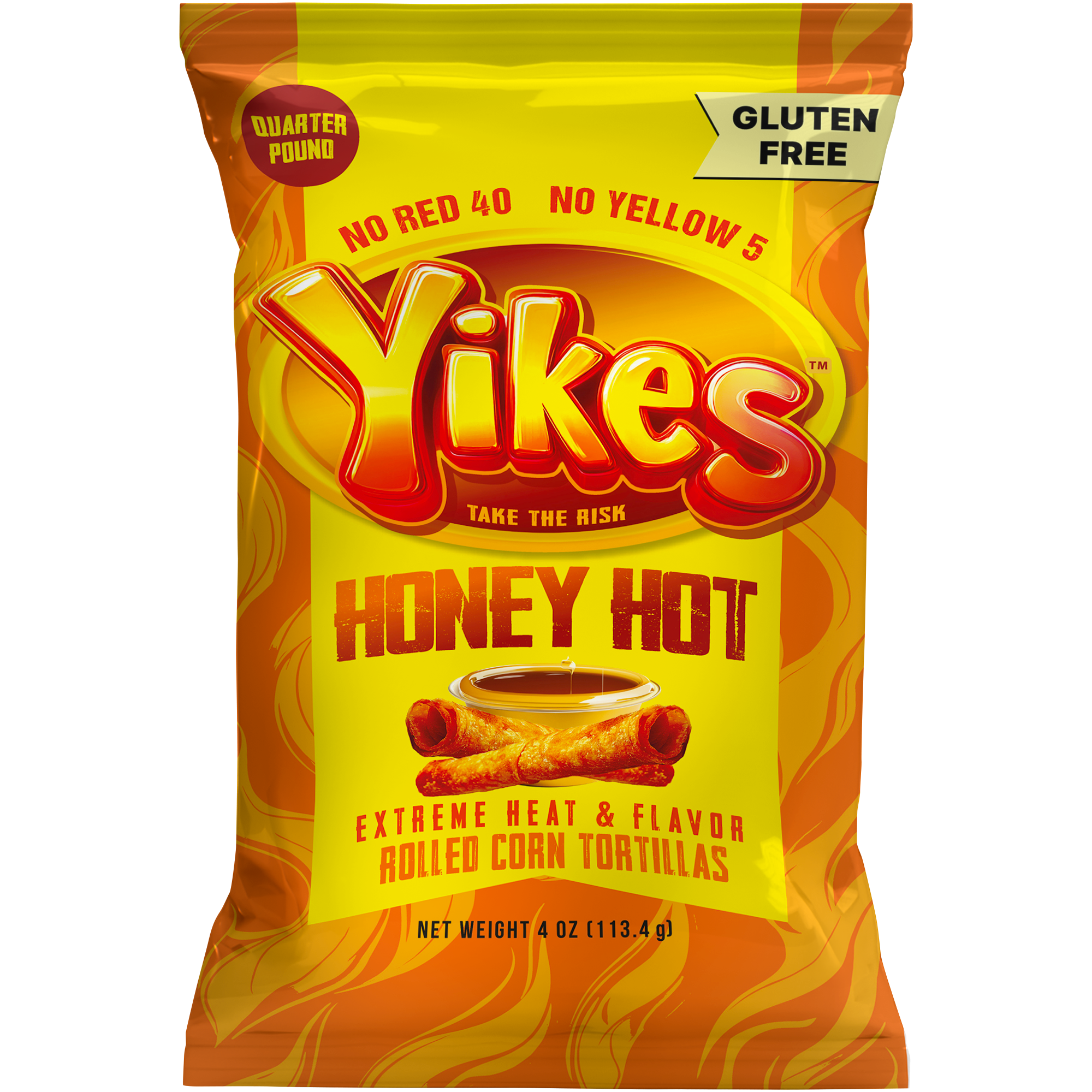 Yikes Honey Hot Chips – Honey Heat Snack, 4oz Bag