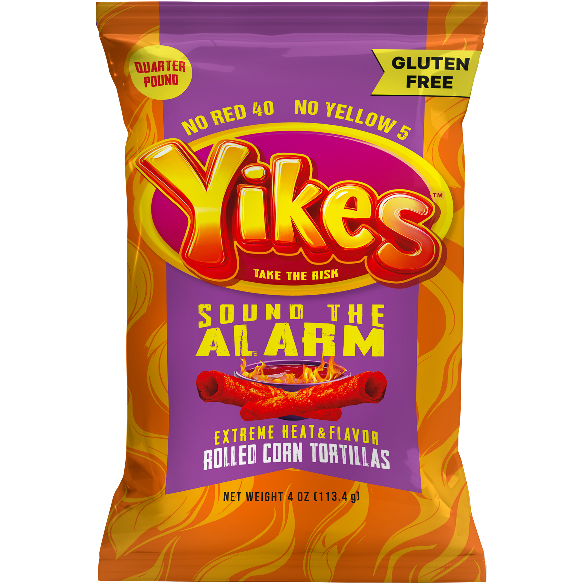 Yikes Sound The Alarm Chips – Extra Hot Spicy Snack, 4oz (5-Pack)