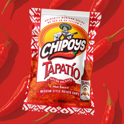 Chipoys Tapatío Mexican Style Potato Chips, 2.5oz (5-Pack)
